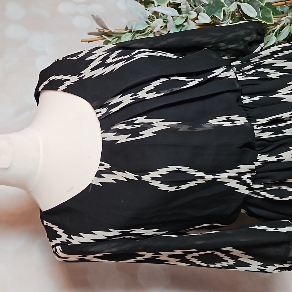 A. Byer | Black Tribal Print Dress - Picture 2 of 9